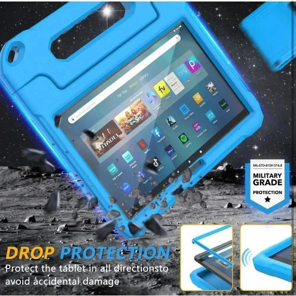 Kids EVA Shockproof Case Screen Protector Stand For Amazon Kindle Fire Max 11 - Picture 5 of 8
